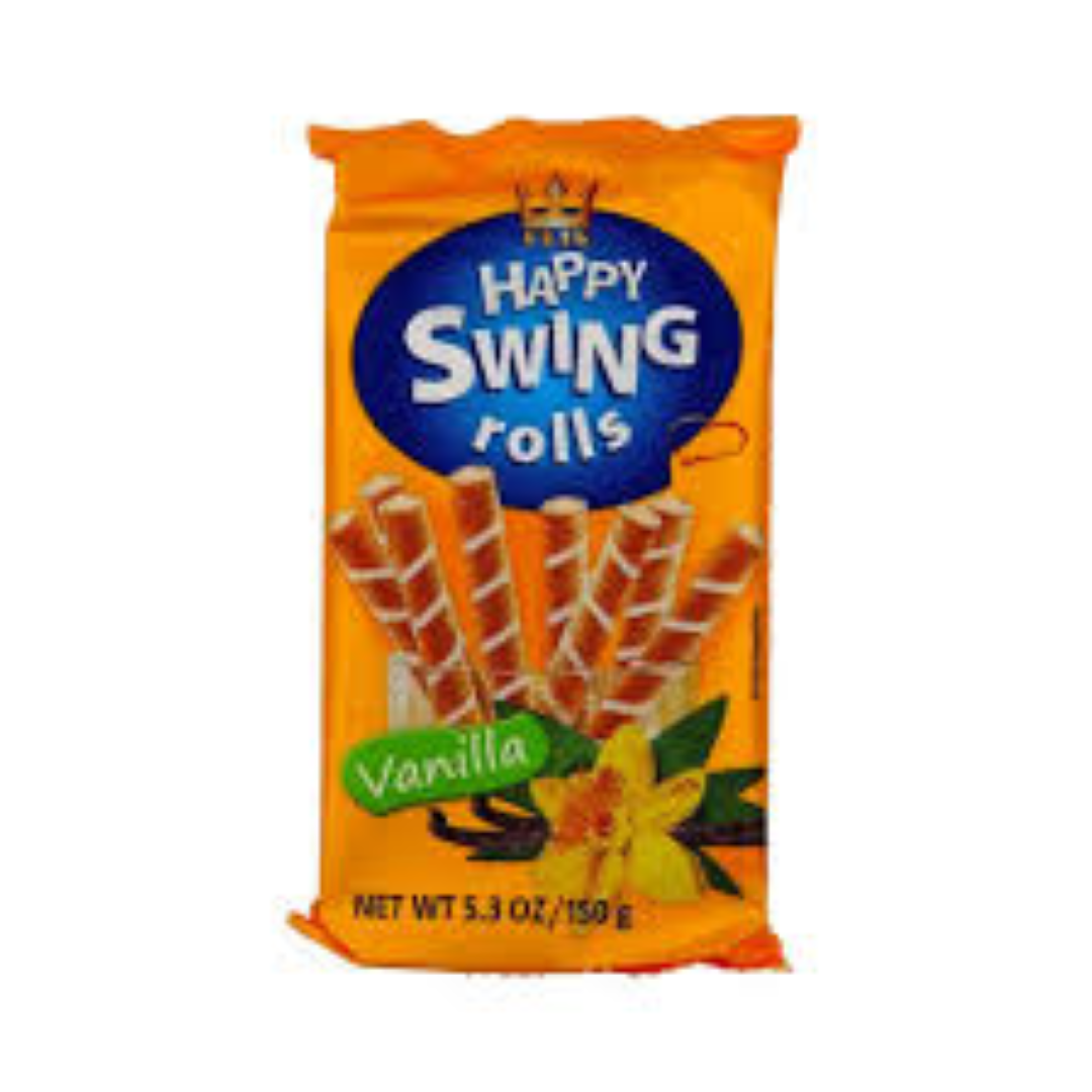 GB VANILLA CREAM FILLING WAFER ROLLS 150G